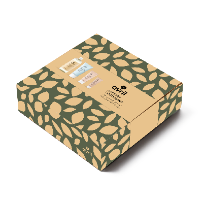 Coffret Cocooning de corpo e rosto em caixa reciclada